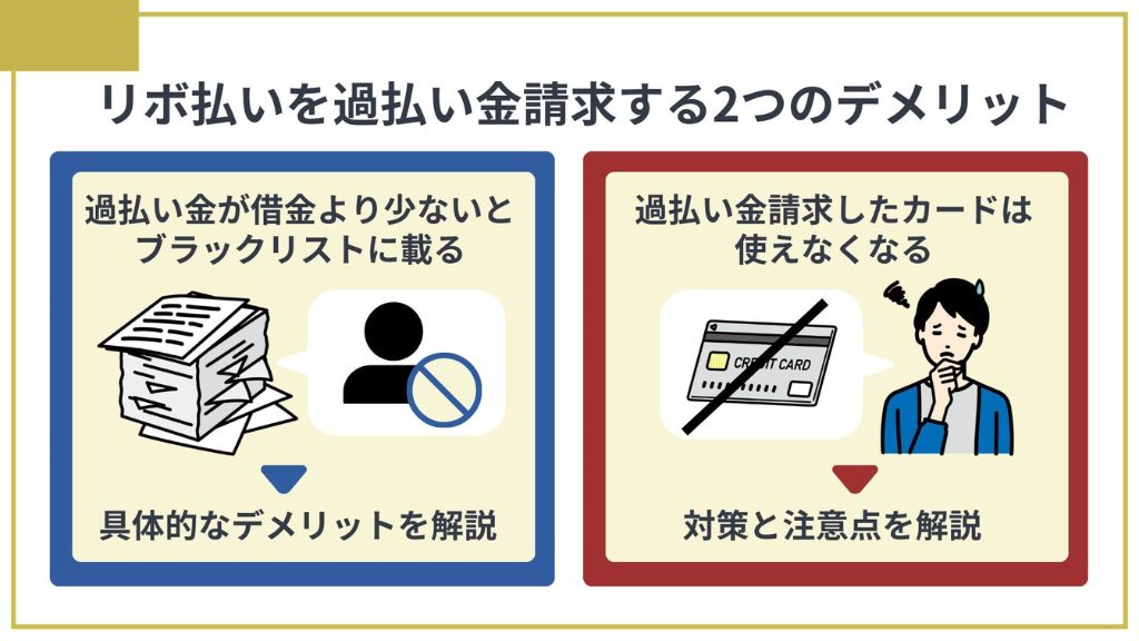 リボ払いを過払い金請求する2つのデメリット